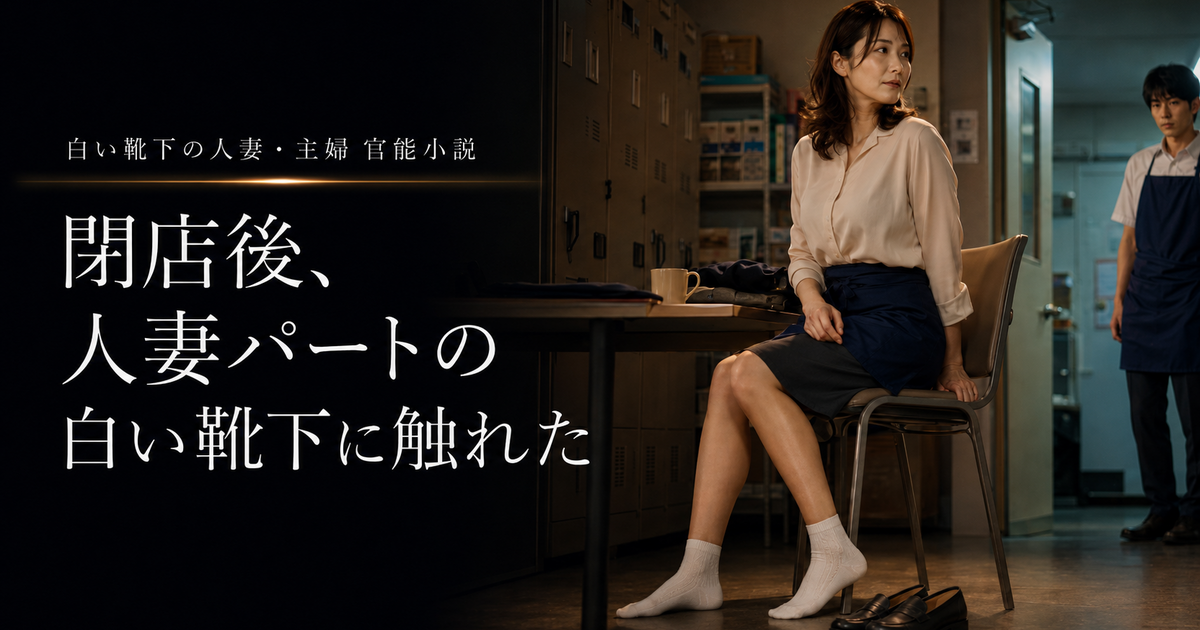 『閉店後、人妻パートの白い靴下に触れた』完成版販売開始